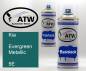 Preview: Kia, Evergreen Metallic, 5E: 400ml Sprühdose + 400ml Klarlack - Set, von ATW Autoteile West.